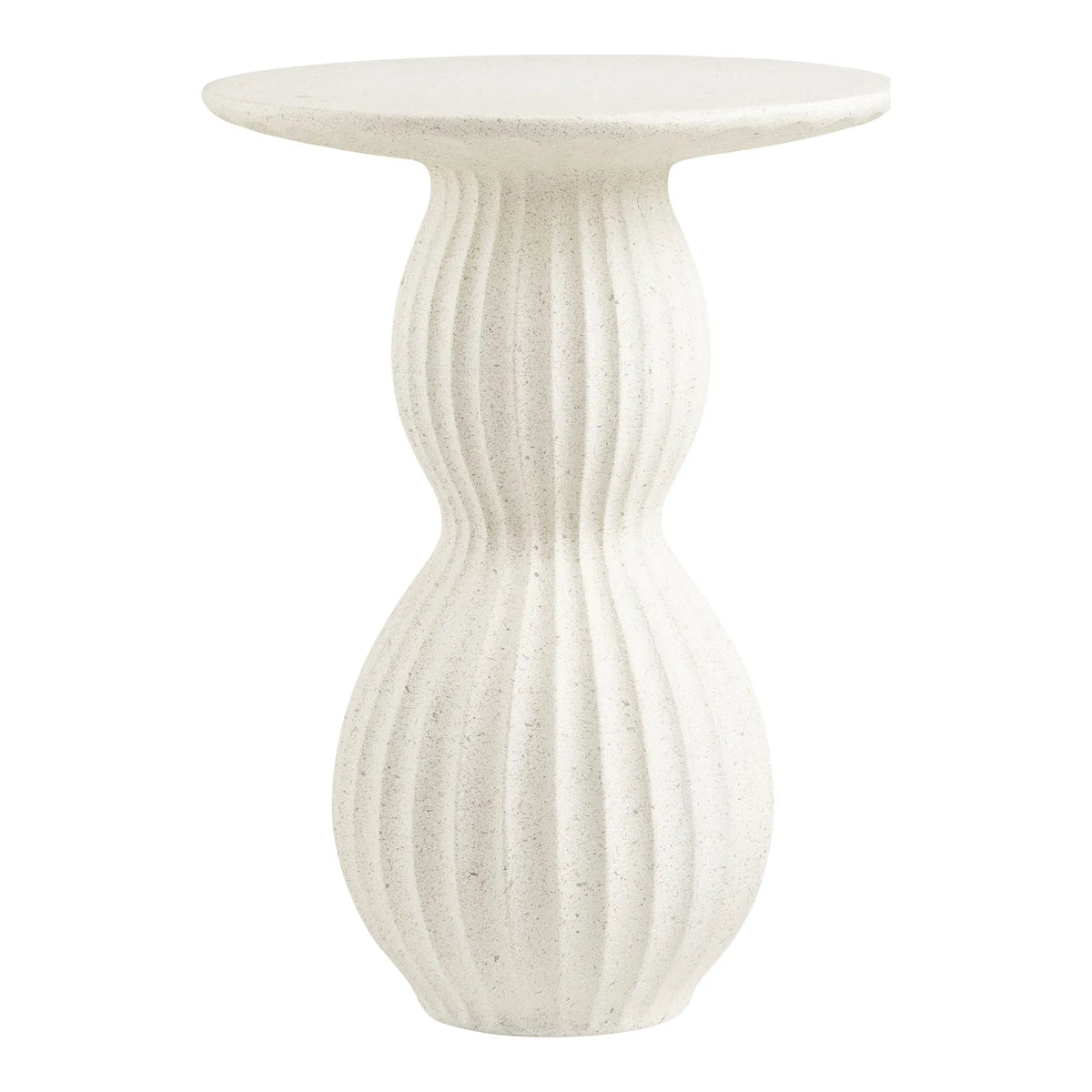 Βοηθητικό Τραπέζι Newtown - Fiberclay Λευκό Ø40 x H55 cm HOUSE NORDIC