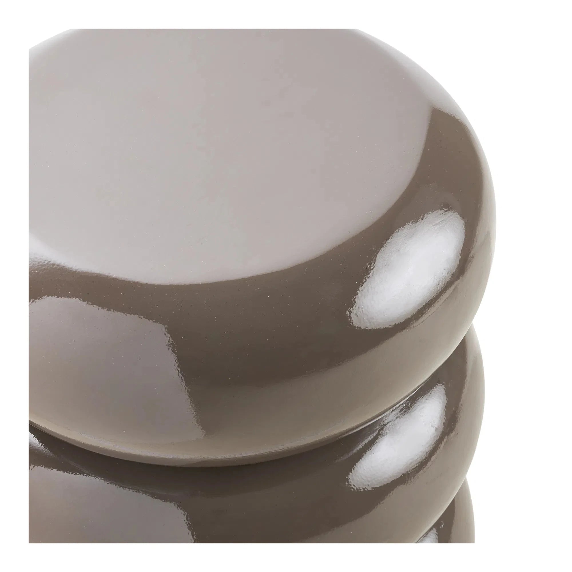 Βοηθητικό Τραπέζι Rosolina - Fiberglass Καφέ ø35,5 x H44 cm HOUSE NORDIC