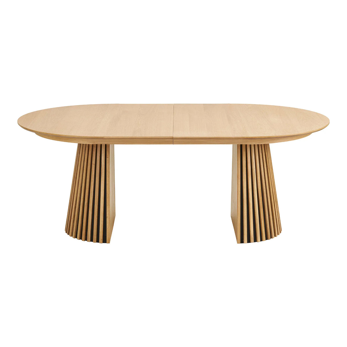 Osaka Dining Table Οβάλ 2 Επεκτάσεων Natural Oak Veneer MDF 120x200-250-300x75 cm NORDIC HOUSE