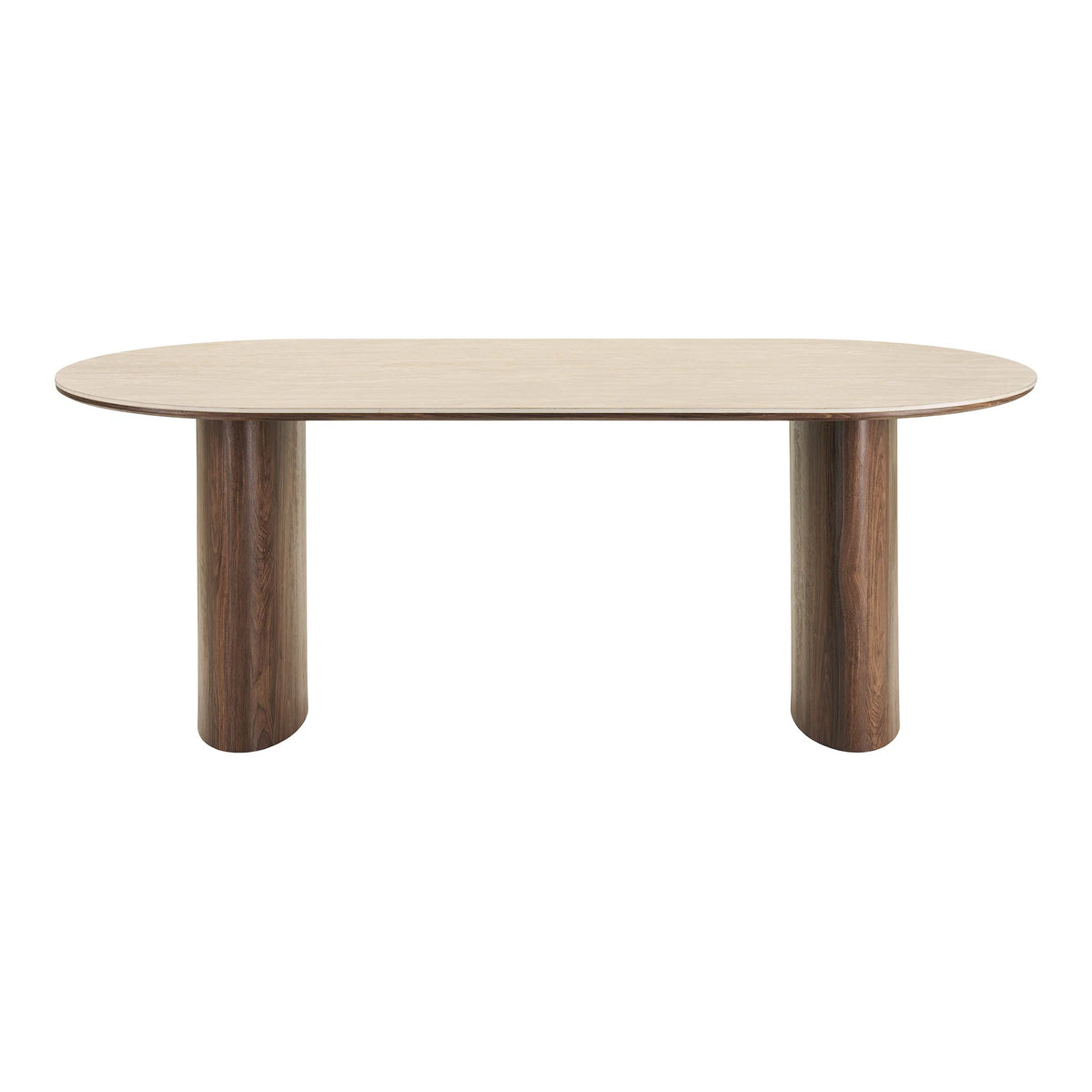 ραπεζαρία Delphi Ceramic Table Top, Travertine/Dark Brown 100x210x76 cm HOUSE NORDIC