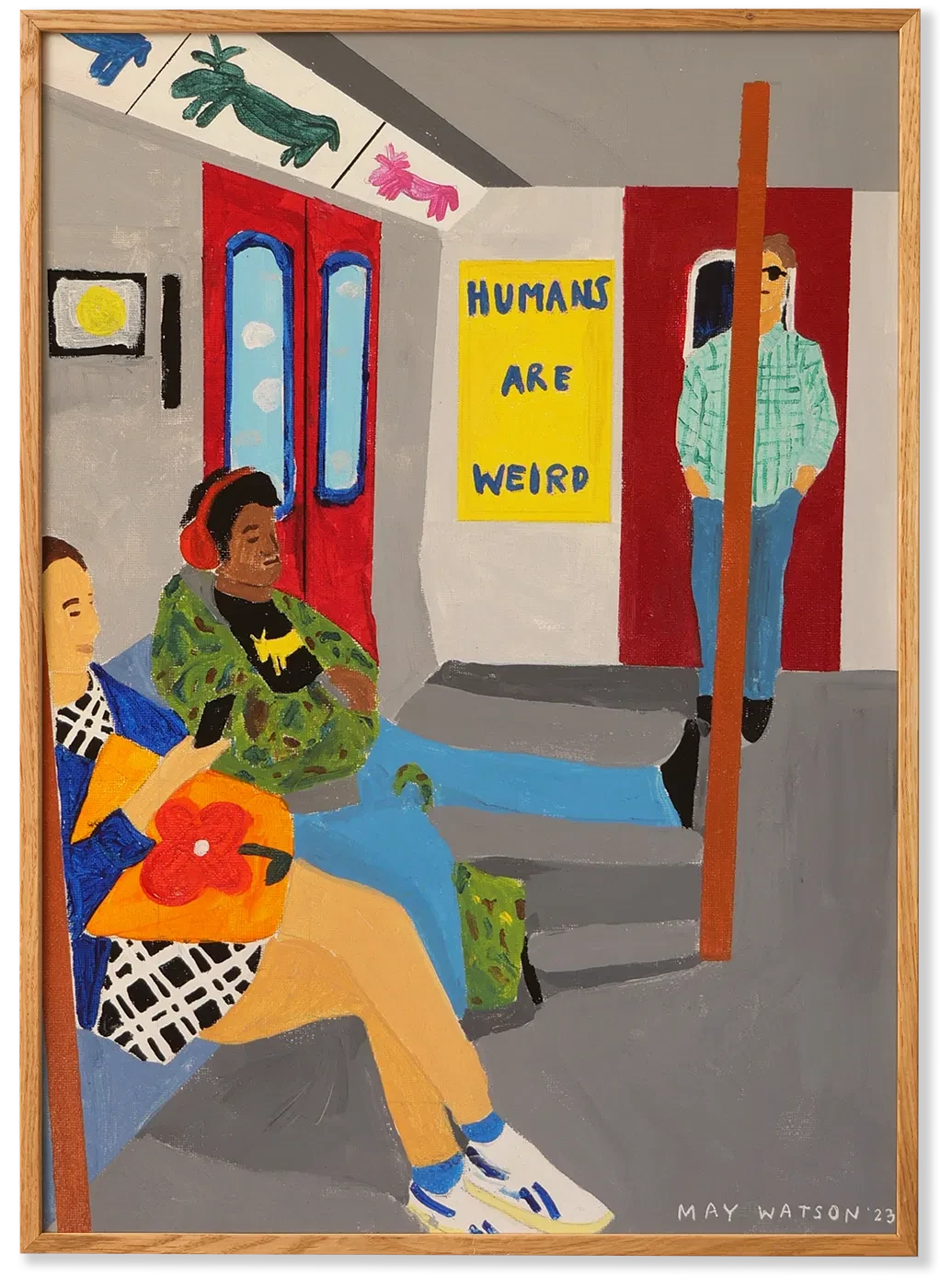 PAPER COLLECTIVE Poster Πόστερ Humans Are Weird - Πολύχρωμο 50 x 70 PAPER COLLECTIVE