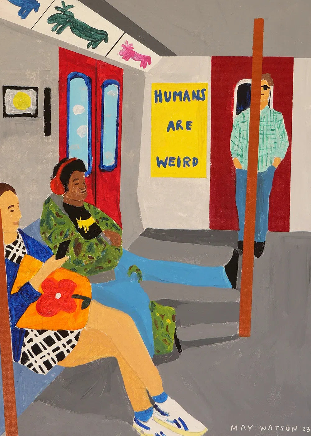 PAPER COLLECTIVE Poster Πόστερ Humans Are Weird - Πολύχρωμο 50 x 70 PAPER COLLECTIVE