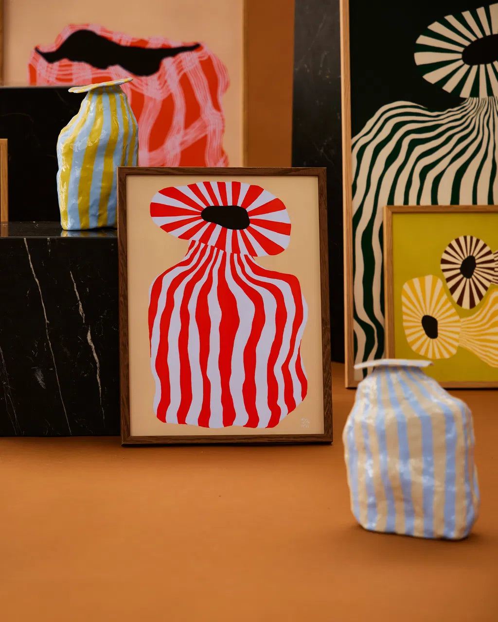 PAPER COLLECTIVE Poster Πόστερ Doodle Of A Doodle 01 - Πορτοκαλί Γαλάζιο 30 x 40 PAPER COLLECTIVE