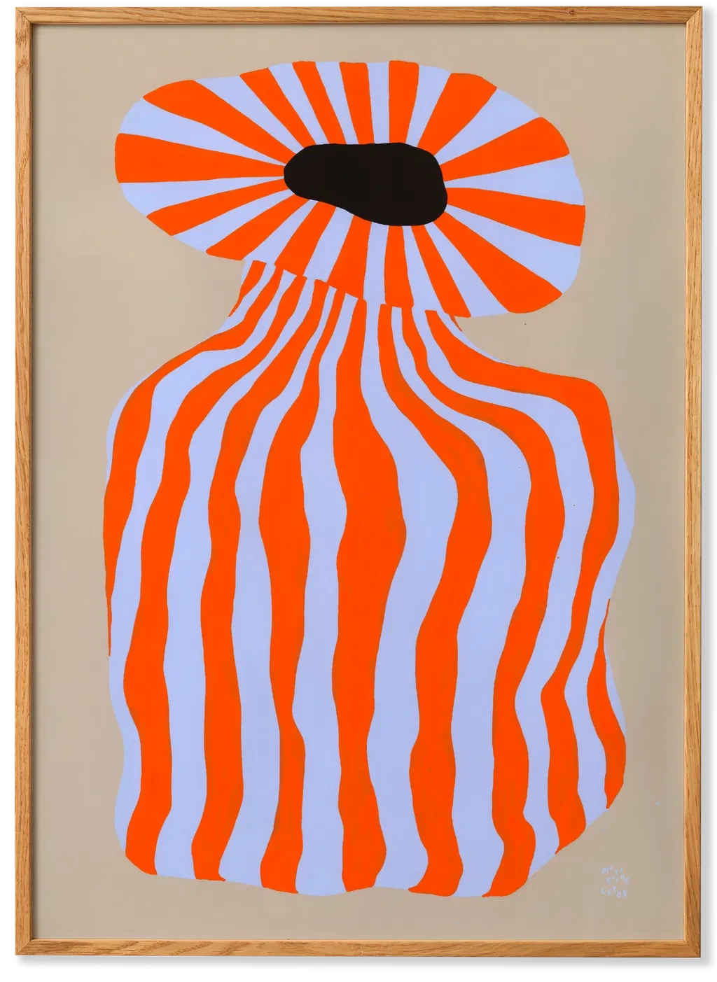 PAPER COLLECTIVE Poster Πόστερ Doodle Of A Doodle 01 - Πορτοκαλί Γαλάζιο 30 x 40 PAPER COLLECTIVE