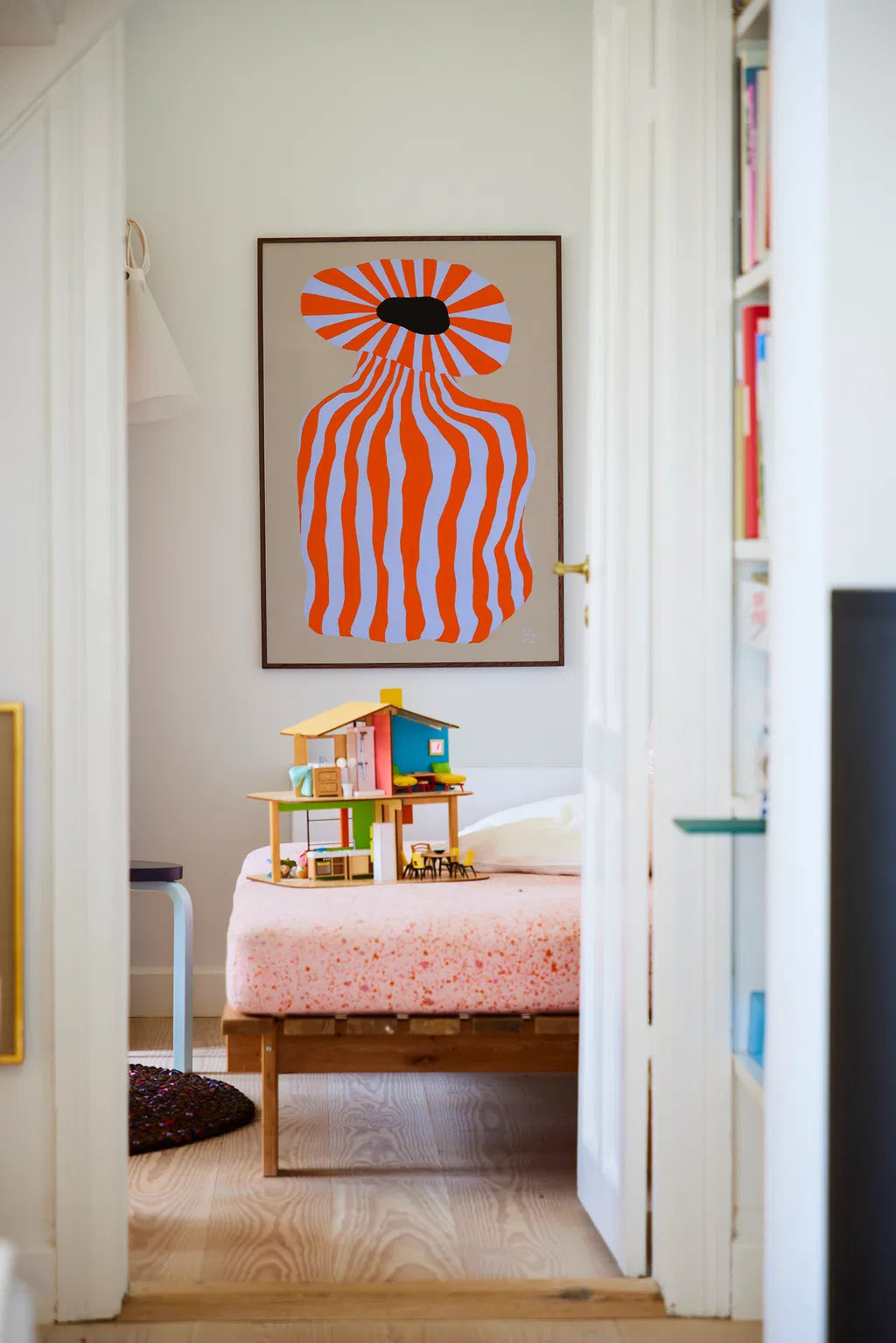 PAPER COLLECTIVE Poster Πόστερ Doodle Of A Doodle 01 - Πορτοκαλί Γαλάζιο 50 x 50 PAPER COLLECTIVE