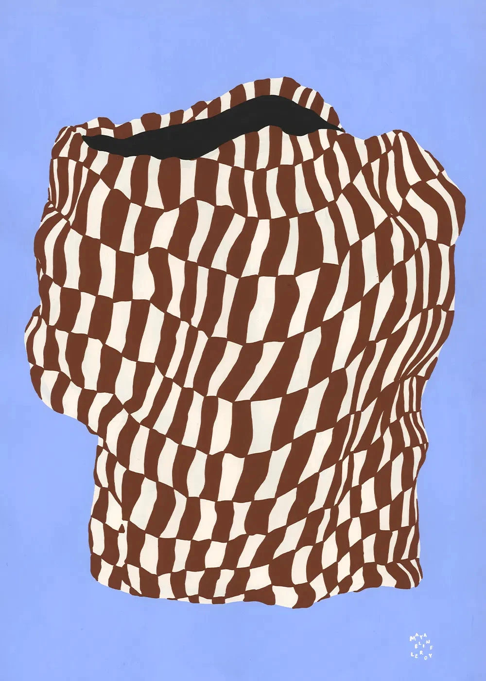 PAPER COLLECTIVE Poster Πόστερ Doodle Of A Doodle 02 - Καφέ Μπλε 30 x 40 PAPER COLLECTIVE