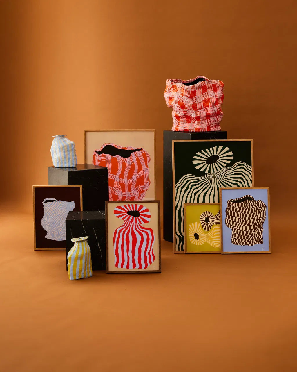 PAPER COLLECTIVE Poster Πόστερ Doodle Of A Doodle 02 - Καφέ Μπλε 30 x 40 PAPER COLLECTIVE