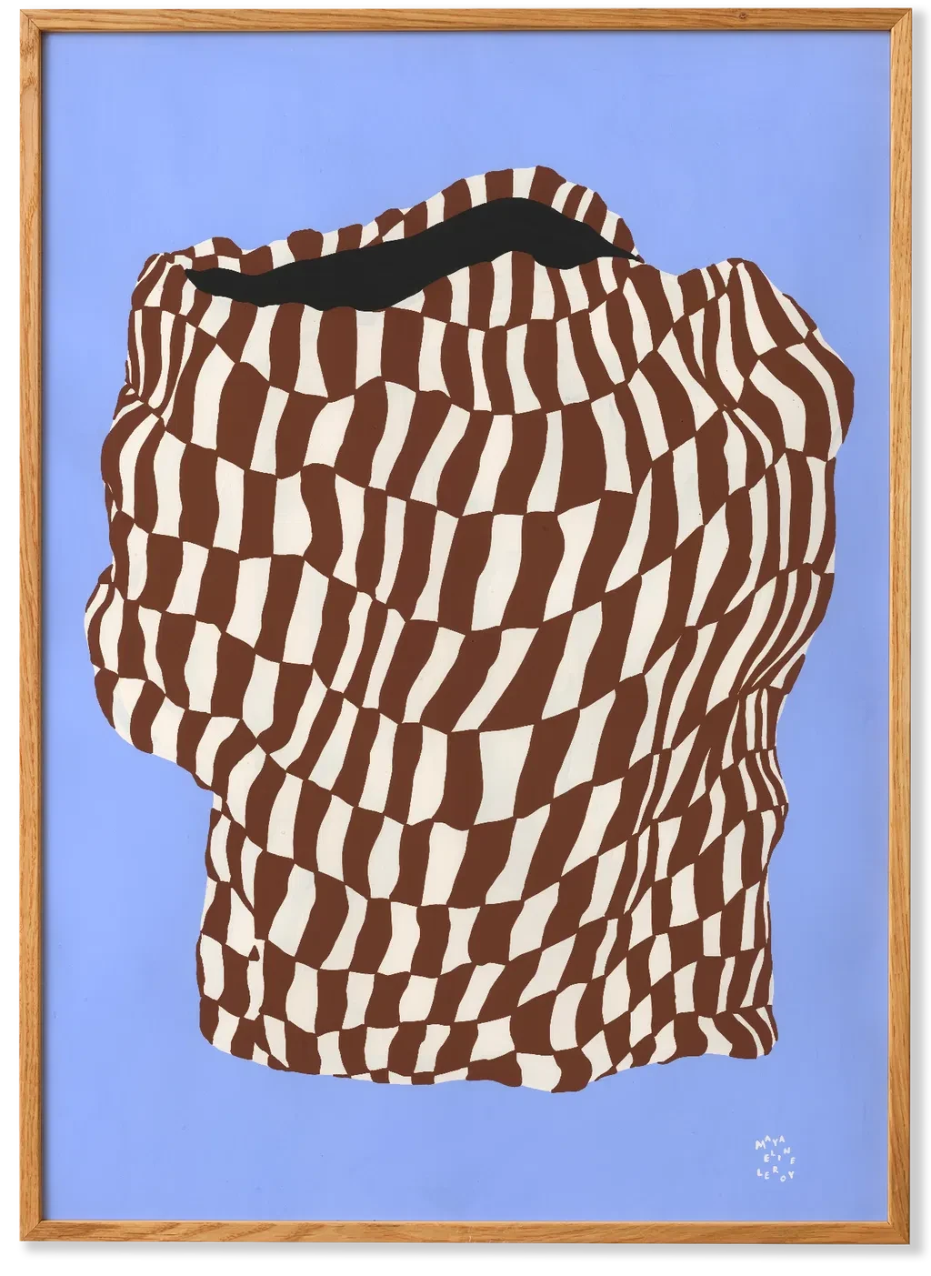 PAPER COLLECTIVE Poster Πόστερ Doodle Of A Doodle 02 - Καφέ Μπλε 30 x 40 PAPER COLLECTIVE