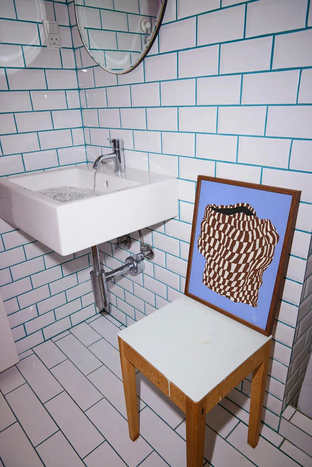 PAPER COLLECTIVE Poster Πόστερ Doodle Of A Doodle 02 - Καφέ Μπλε 30 x 40 PAPER COLLECTIVE