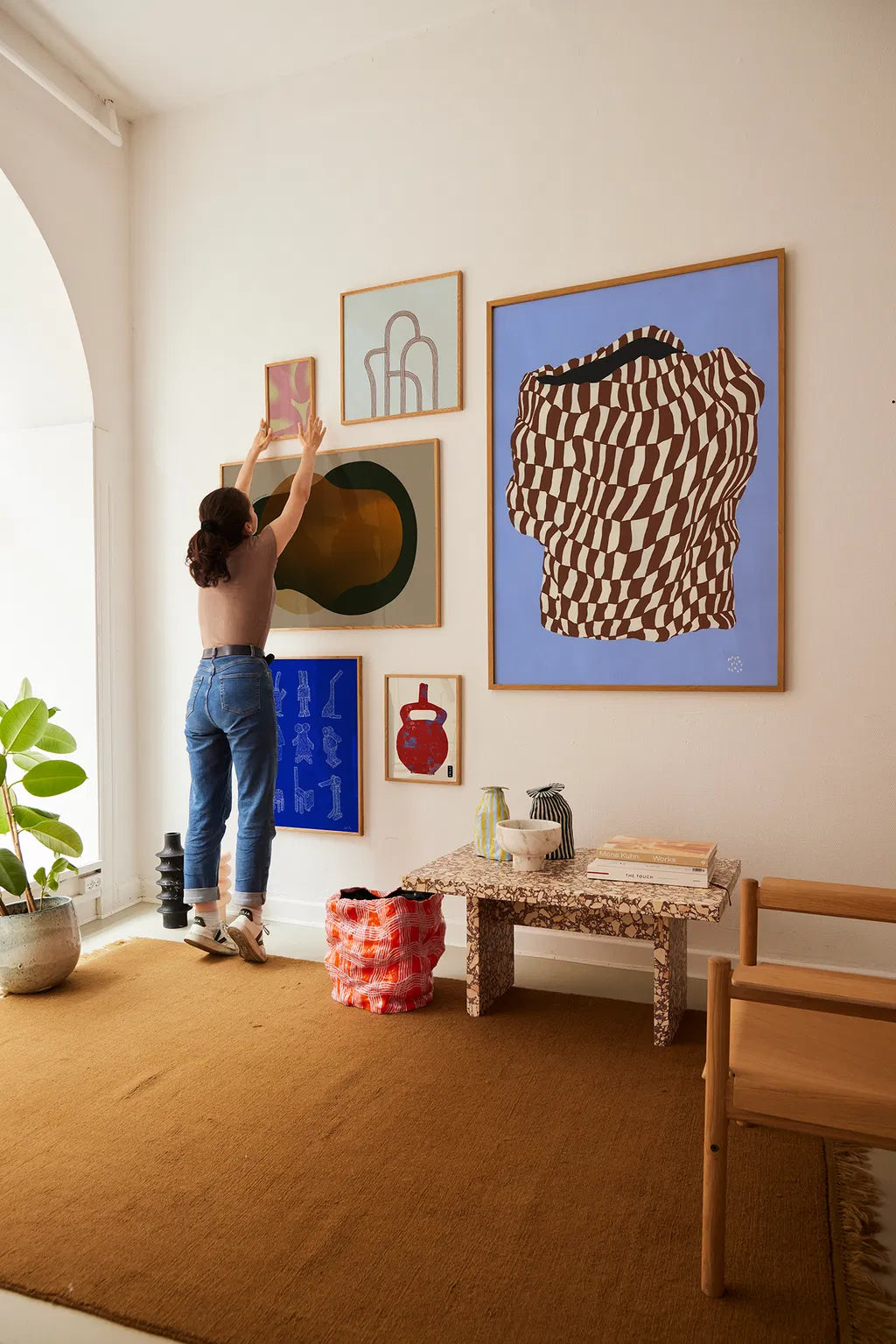 PAPER COLLECTIVE Poster Πόστερ Doodle Of A Doodle 02 - Καφέ Μπλε 30 x 40 PAPER COLLECTIVE