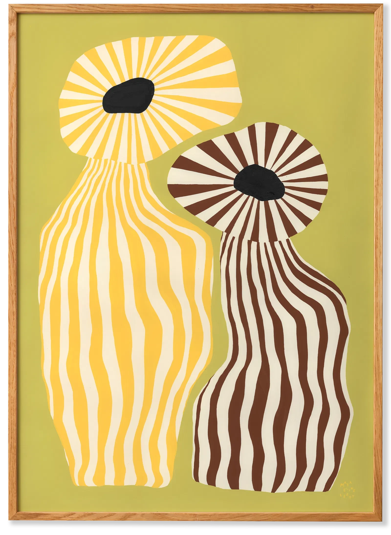 PAPER COLLECTIVE Poster Πόστερ Doodle Of A Doodle 05 - Κίτρινο Καφέ 30 x 40 PAPER COLLECTIVE