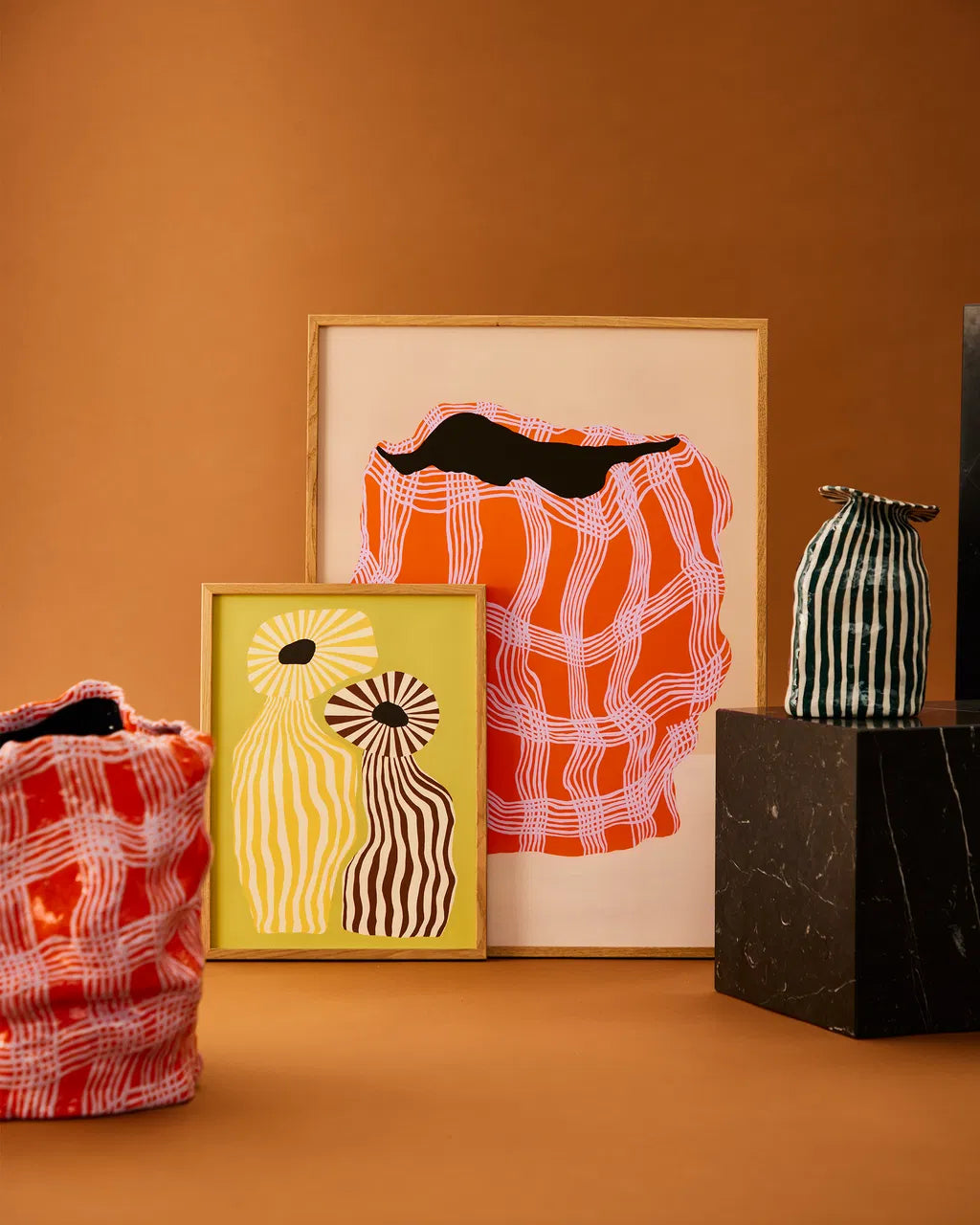 PAPER COLLECTIVE Poster Πόστερ Doodle Of A Doodle 05 - Κίτρινο Καφέ 30 x 40 PAPER COLLECTIVE