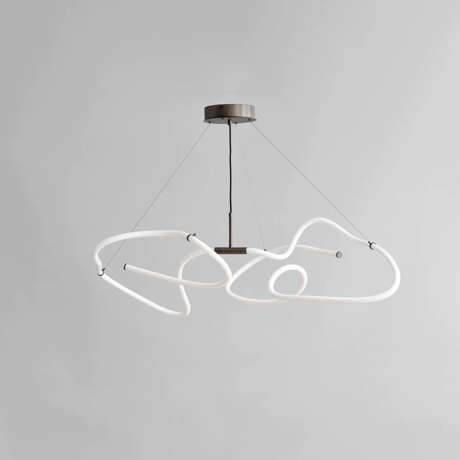 Φωτιστικό Οροφής Ghost Chandelier Mini - Ακρυλικό Ανοξείδωτο Ατσάλι H90 x W57 x L107 cm 101 COPENHAGEN