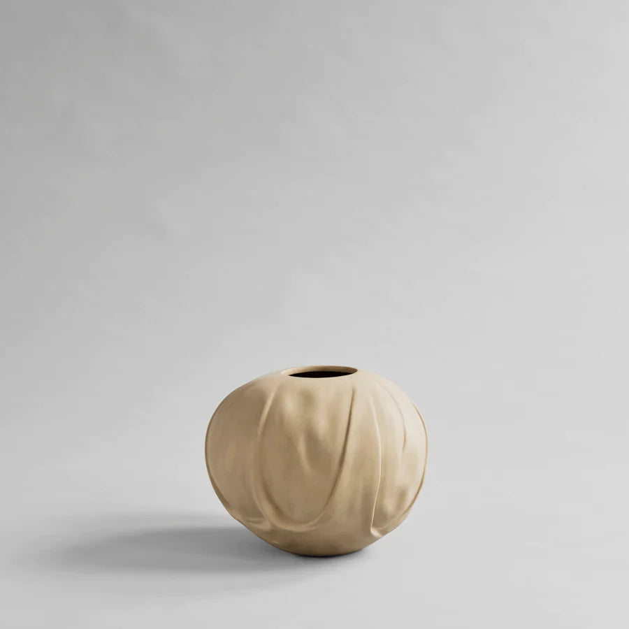 101 COPENHAGEN Βάζο Orimono Vase Medio Κεραμικό Διακοσμητικό Βάζο Μπεζ Η24x30x30cm 101 COPENHAGEN