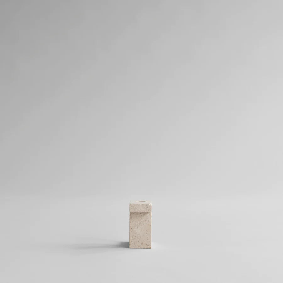 101 COPENHAGEN Κηροπήγιο Κηροπήγιο Brick Tall Ασβεστόλιθος Μπεζ L12.5xW7.5xH5 cm 101COPENHAGEN
