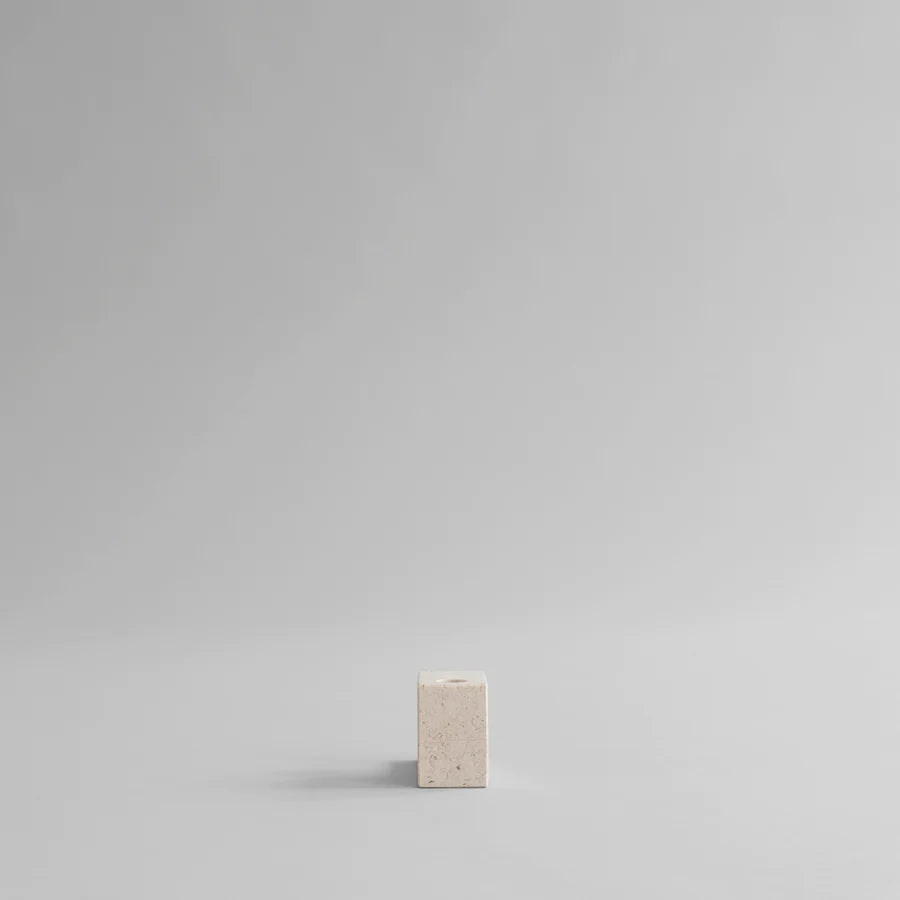 101 COPENHAGEN Κηροπήγιο Κηροπήγιο Brick Low Ασβεστόλιθος Μπεζ L14xW5xH7.5 cm 101COPENHAGEN