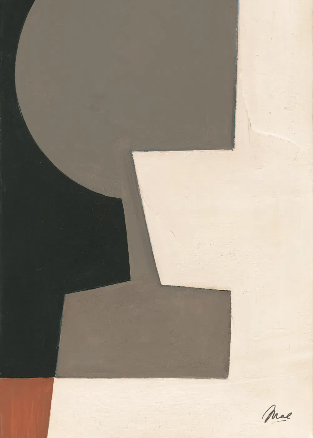 PAPER COLLECTIVE Poster Πόστερ Evoke - Μπεζ Γκρι 30 x 40 PAPER COLLECTIVE