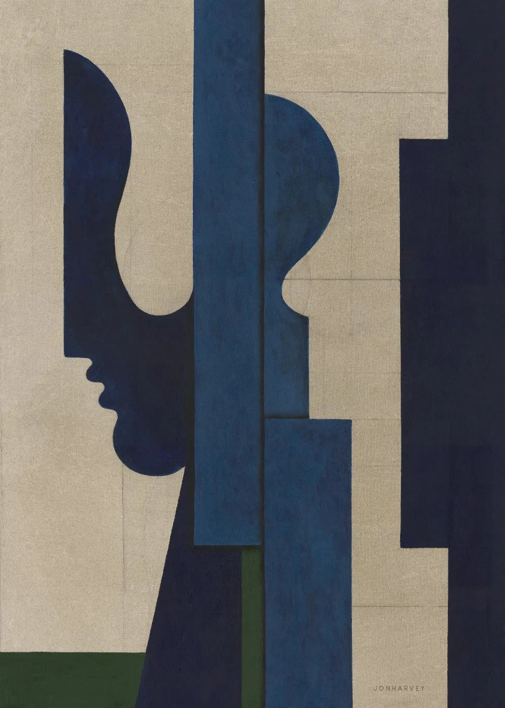 PAPER COLLECTIVE Poster Πόστερ Poetry In Motion - Μπλε Αποχρώσεις Μπεζ 30 x 40 PAPER COLLECTIVE