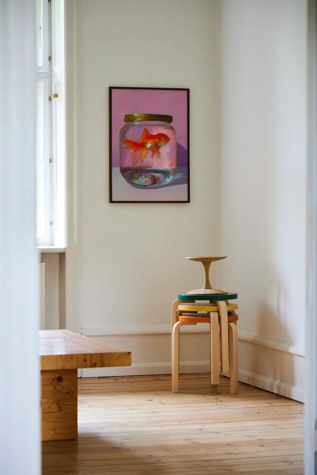 PAPER COLLECTIVE Poster Πόστερ Fish - Ροζ Πορτοκαλί 30 x 40 PAPER COLLECTIVE