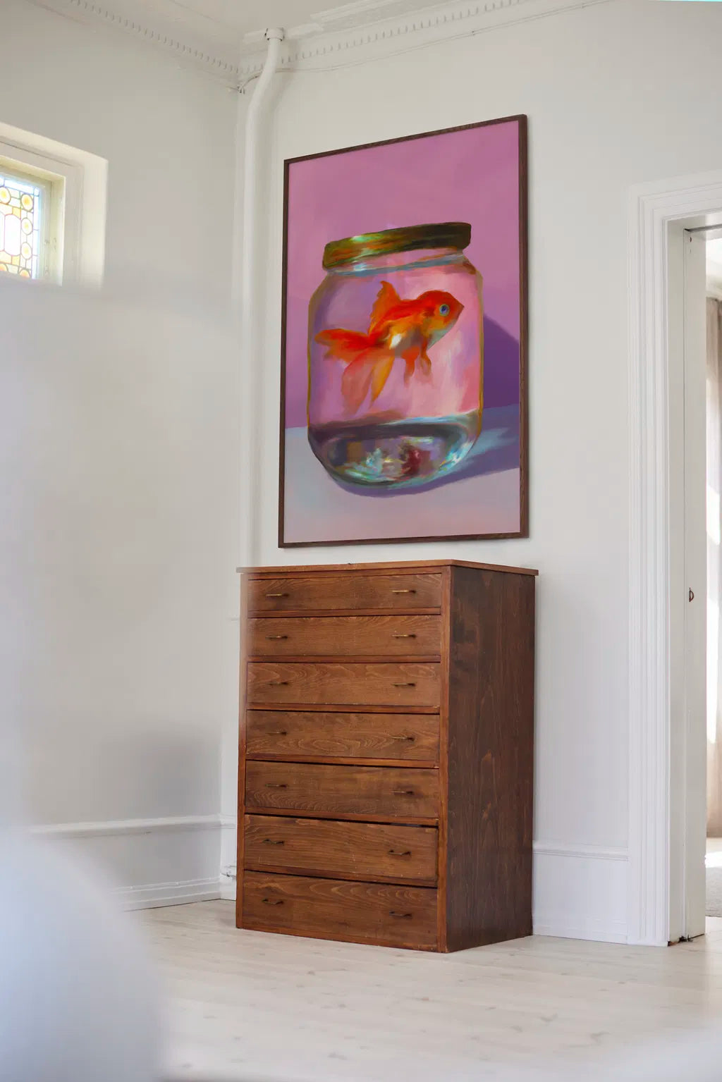 PAPER COLLECTIVE Poster Πόστερ Fish - Ροζ Πορτοκαλί 50 x 70 PAPER COLLECTIVE