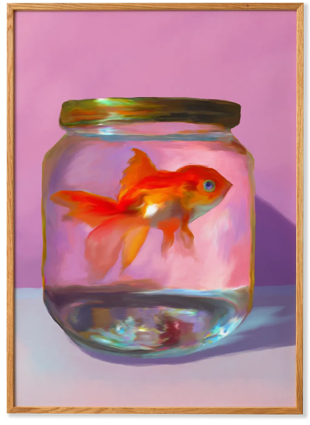 PAPER COLLECTIVE Poster Πόστερ Fish - Ροζ Πορτοκαλί 30 x 40 PAPER COLLECTIVE