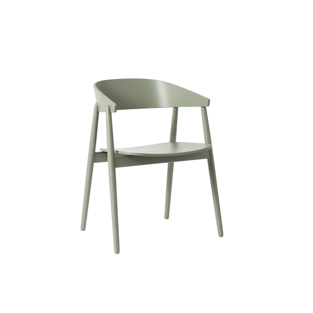 Καρέκλα AC2 Armchair - Beech Πράσινη - Οξιά / Καπλαμάς Κάθισμα H74xW58xD53xS44 cm ANDERSEN FURNITURE