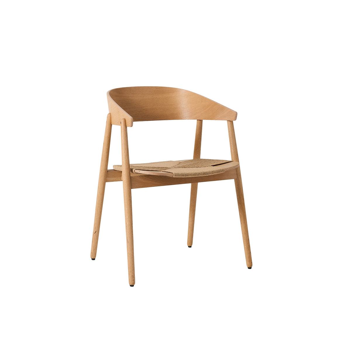 Καρέκλα AC2 Chair-Oak Matt Lacq- Weave Seat - H74xW58xD53xS46cm ANDERSEN FURNITURE