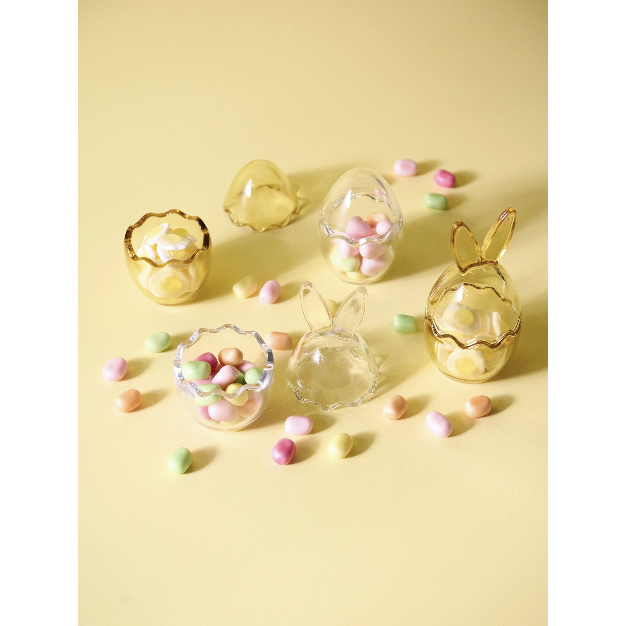 Διακοσμητικό Δοχείο Rabbit - Γυαλί Διαφανές Ø7 x 8 x 17 cm HintsDeco