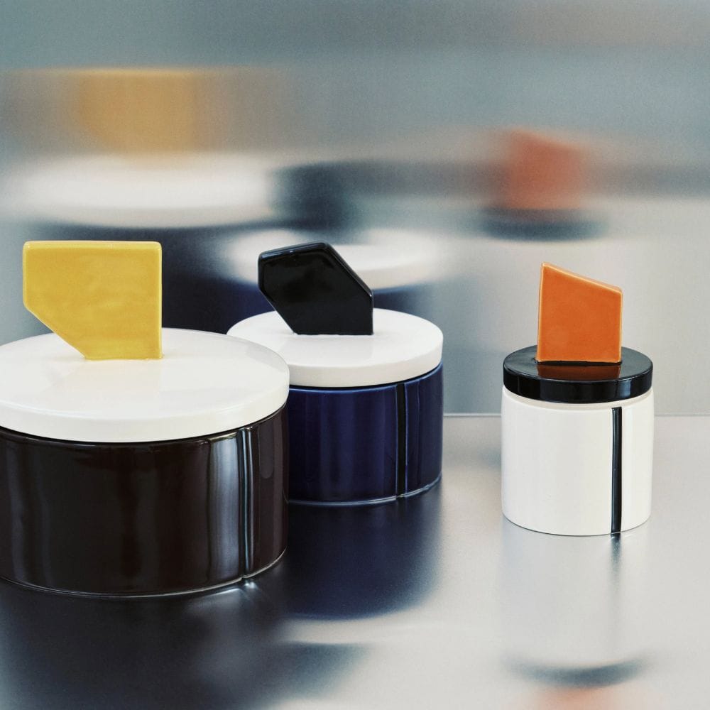 Αρωματικό Κερί Scented Μικρό Μπλε-Μαύρο Γυάλινο L 8.5 W 8.5 H 14cm SERAX
