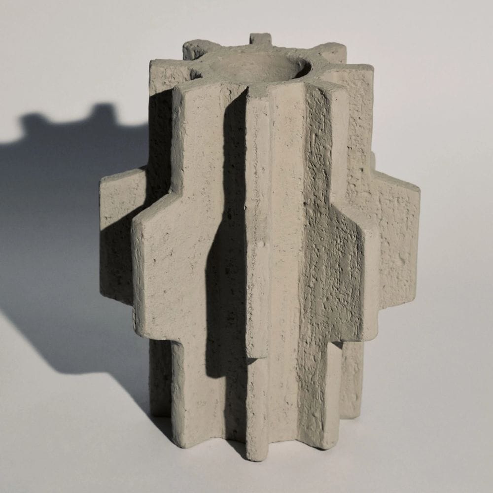 Βάζο 01 cement FCK Γκρι L 20 W 17 H 25.5 cm SERAX