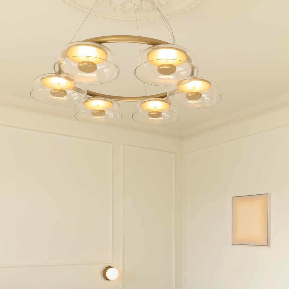 NUURA Φωτιστικό οροφής Φωτιστικό Οροφής BLOSSI 6, NORDIC χρυσό ø800mm x 110mm 220-240V NUURA