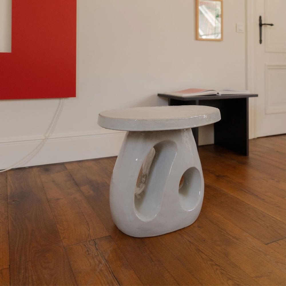 Βοηθητικό Τραπέζι Amé Light Γκρι Κεραμικό L 52 W 37 H 45cm SERAX