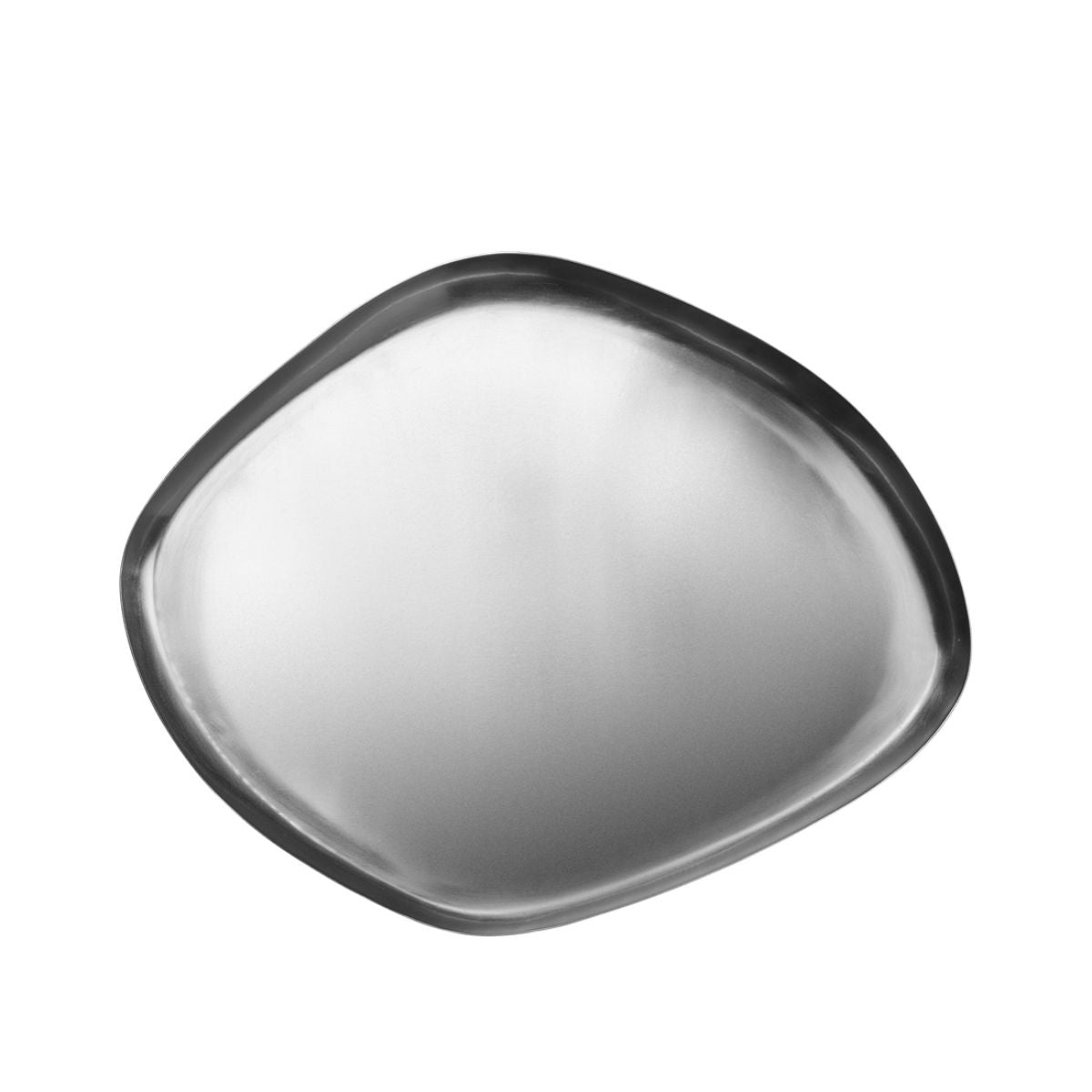 Broste Copenhagen Διακοσμητικός Δίσκος Δίσκος Mie L - Ασημί Φινίρισμα, Σίδηρος, Π32 x Β39 x Υ3 εκ. BROSTE COPENHAGEN