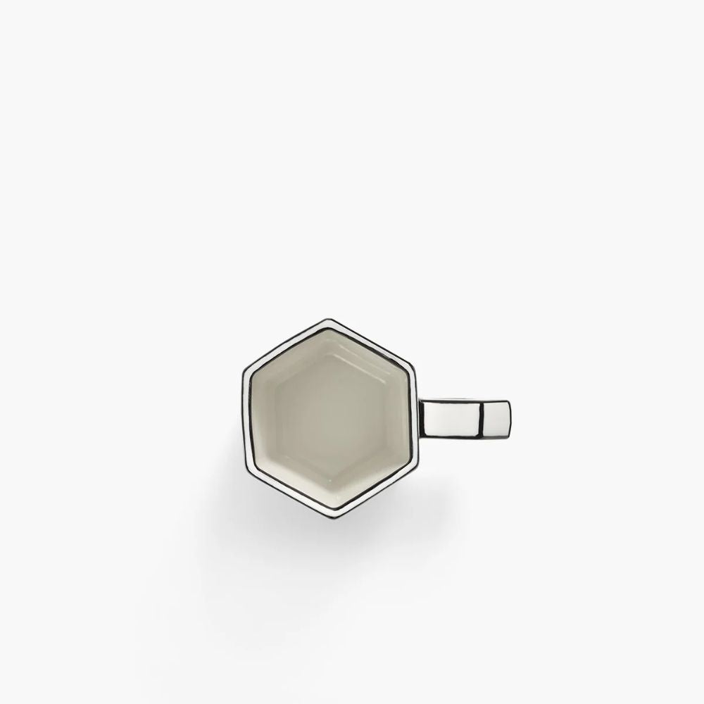 λού Espresso Carte Blanche Λευκό-Μαύρο Πορσελάνη 8x5.8x7.7cm SERAX