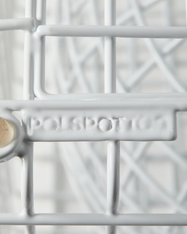 POLSPOTTEN Σκαμπό Σκαμπό Tip Tap Μεταλλικό Άσπρο L40xW40xH47 cm POLSPOTTEN