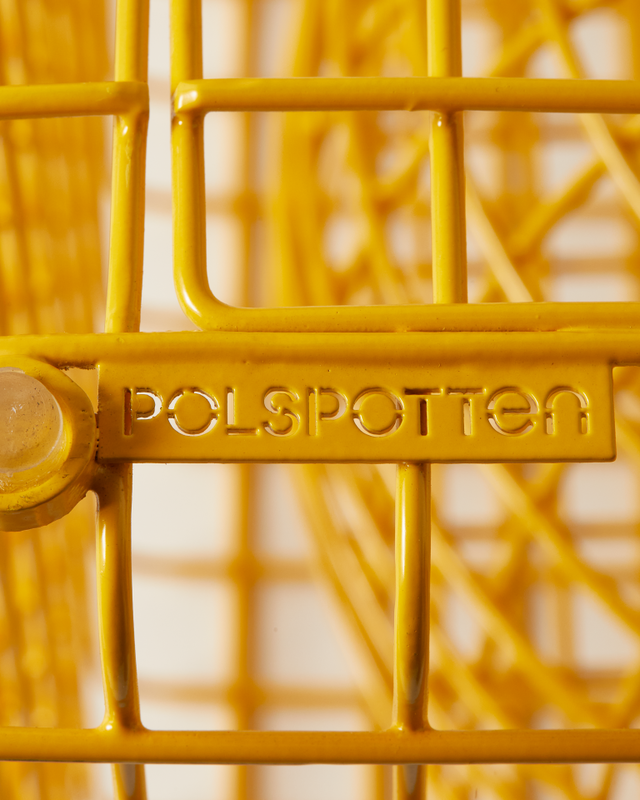 POLSPOTTEN Σκαμπό Σκαμπό Tip Tap Μεταλλικό Κίτρινο L40xW40xH47 cm POLSPOTTEN