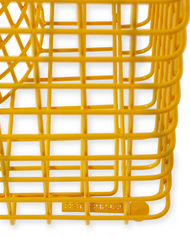 POLSPOTTEN Σκαμπό Σκαμπό Tip Tap Μεταλλικό Κίτρινο L40xW40xH47 cm POLSPOTTEN