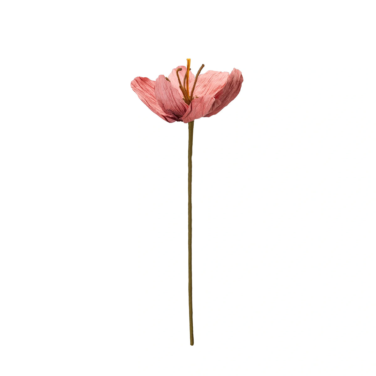 Διακοσμητικό Λουλούδι Tulip - Χαρτί Σίδηρος Ροζ 16 x 75 cm HintsDeco
