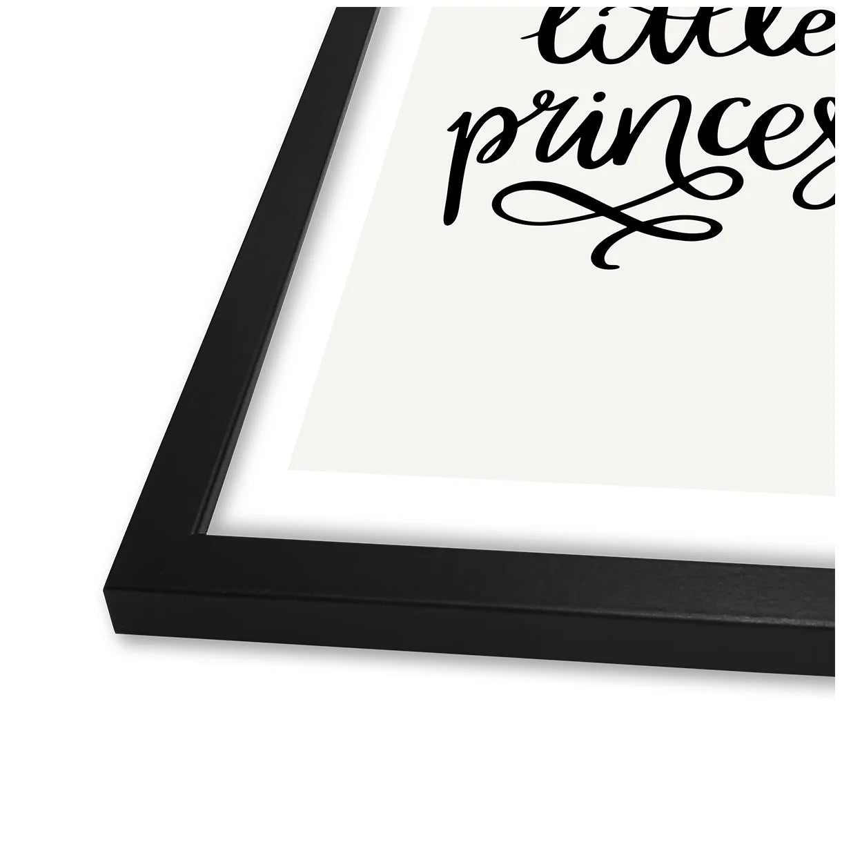 INCADO Poster Πόστερ με Μαύρη Ξύλινη Κορνίζα Ακ Γυαλί Little Princess 30x40 cm INCADO