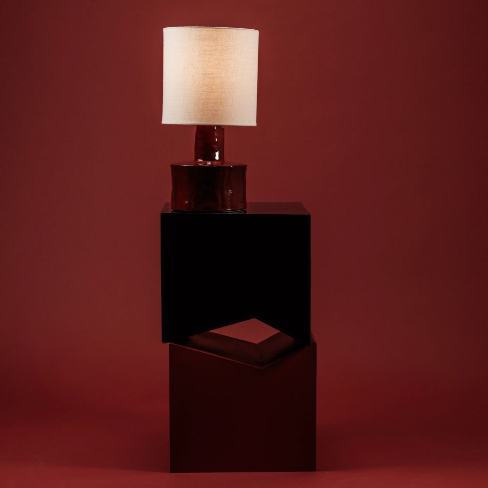 ιο Φωτιστικό Μπορντώ Κεραμικό E27 / 5W LED/ L 25 W 25 H 47cm SERAX