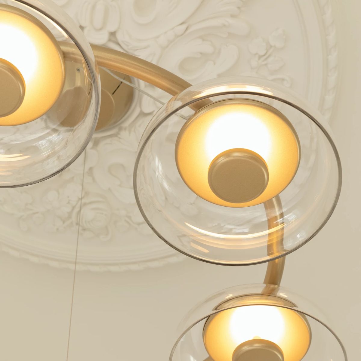 NUURA Φωτιστικό οροφής Φωτιστικό Οροφής BLOSSI 6, NORDIC χρυσό ø800mm x 110mm 220-240V NUURA