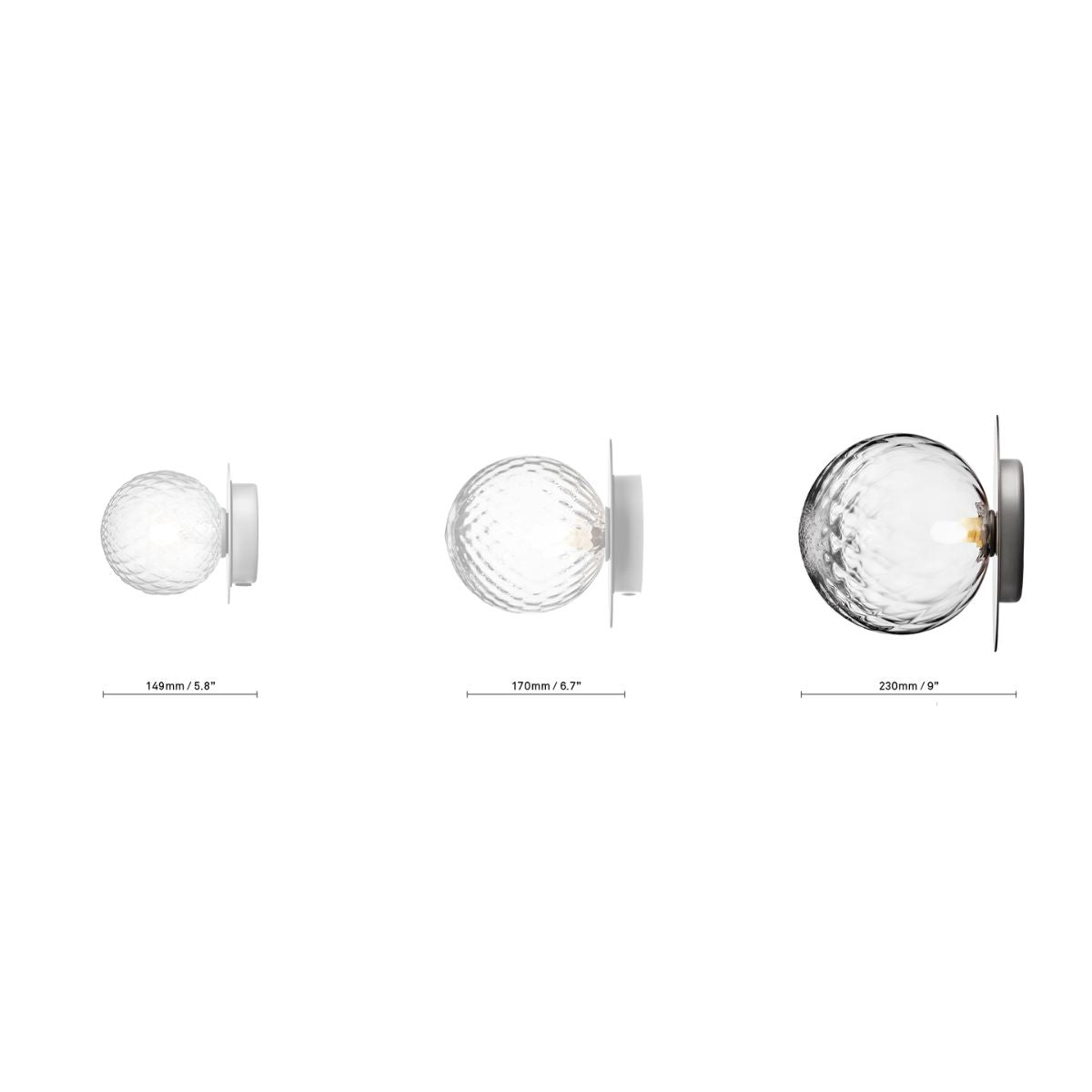 NUURA Φωτιστικό Τοίχου Φωτιστικό Τοίχου - Οροφής Liila 1 Large Μέταλλο Ασημί ø255mm x 230mm G9 - IP44/220-240V NUURA