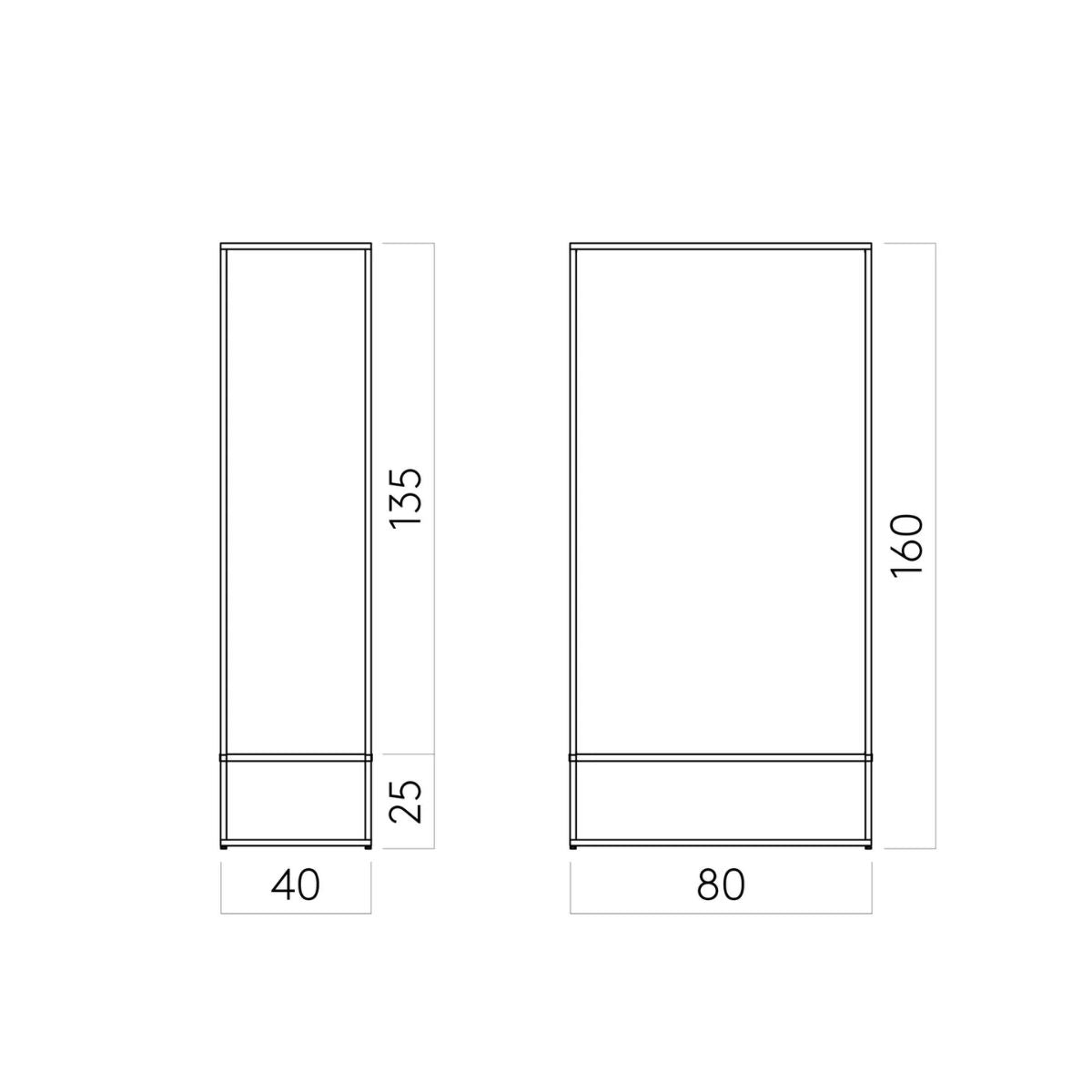 KRISTINA DAM studio coat rack Grid Coat Stand Μπεζ 40x80x160cm KRISTINA DAM