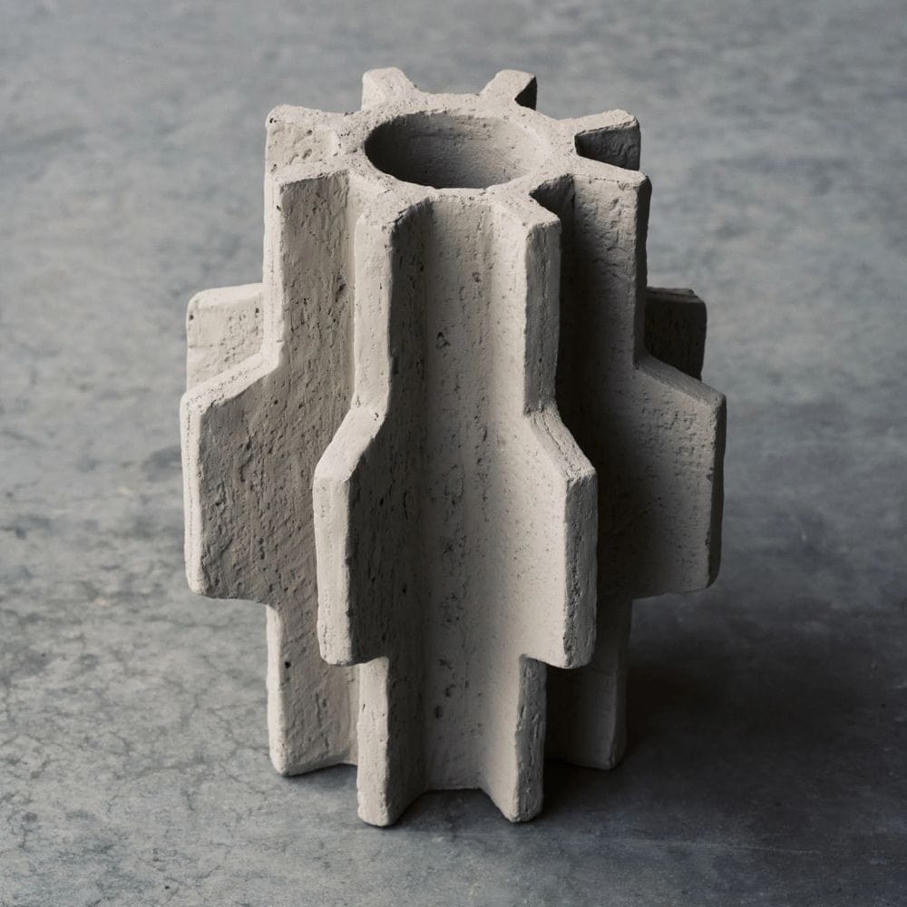 Βάζο 01 cement FCK Γκρι L 20 W 17 H 25.5 cm SERAX