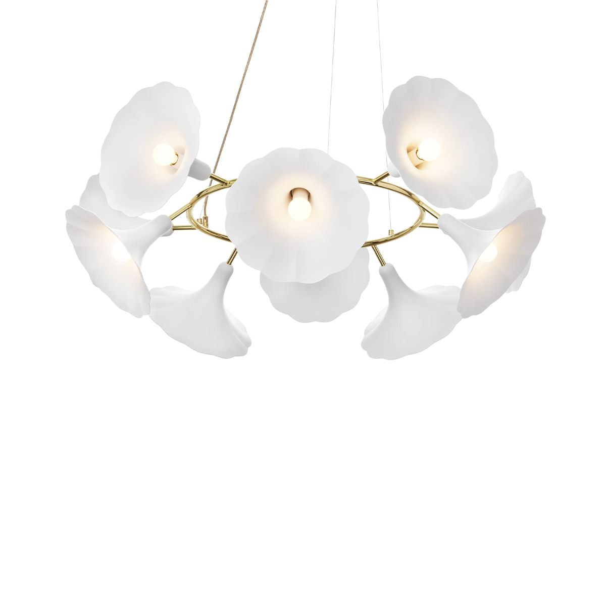 NUURA Φωτιστικό οροφής Φωτιστικό Οροφής PETALLI 10 , λευκό ø1000 mm x 400 mm 220-240V NUURA