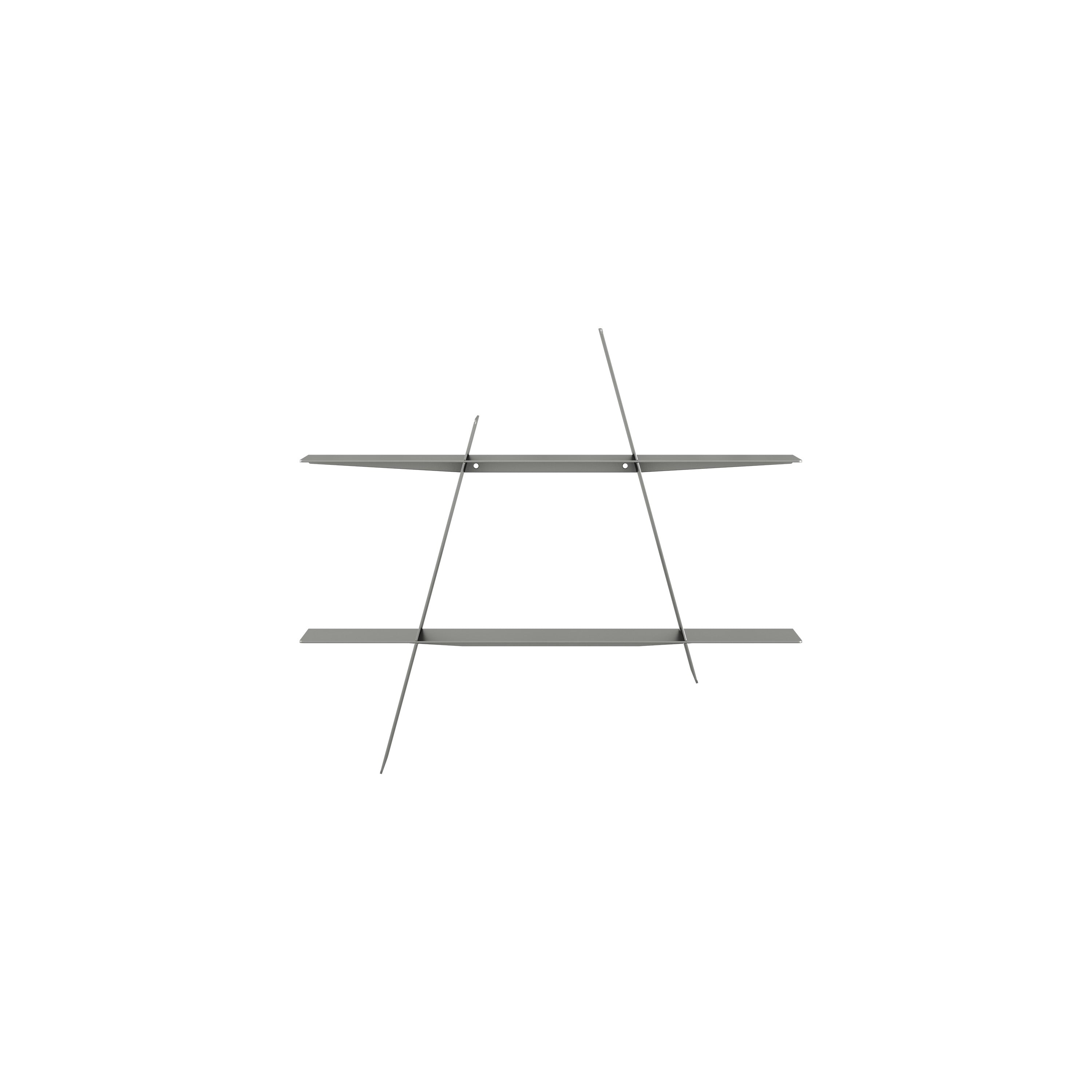 Ράφι A-Shelf Medium Silver Ατσάλι L46xD9xH52 Cm ANDERSEN FURNITURE