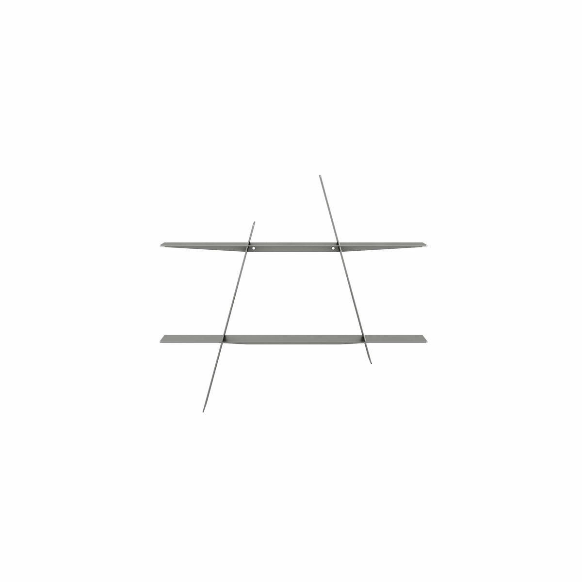 Ράφι A-Shelf Medium Silver Ατσάλι L46xD9xH52 Cm ANDERSEN FURNITURE