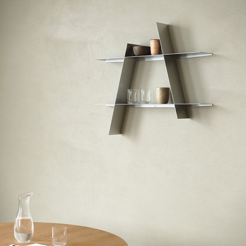 Ράφι A-Shelf Large Silver Ατσάλι L67xD12xH78 Cm ANDERSEN FURNITURE
