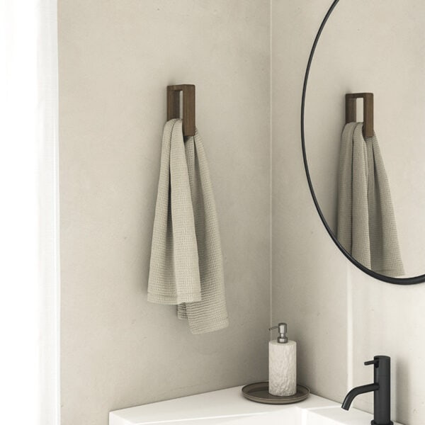 Λαβή Πετσέτας Grip - Δρύινη λάκα 13,5 x 9 cm ANDERSEN