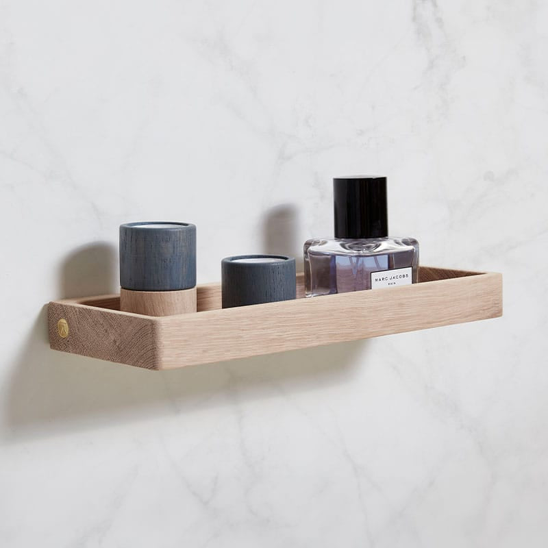 Ράφι Shelf 10 -Mασίφ Δρυς Με Λευκή Χρωστική Ματ L32xD12 Cm ANDERSEN FURNITURE